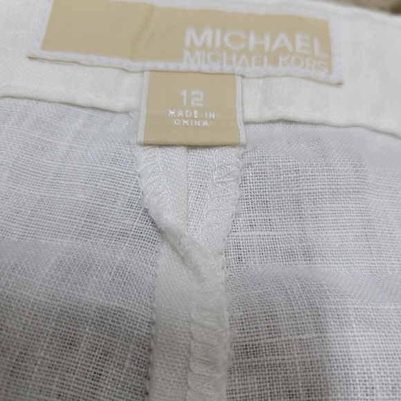 Michael Kors Women's Linen Casual Pants Size 12. Waist 38" Inseam 32" - Picture 9 of 10